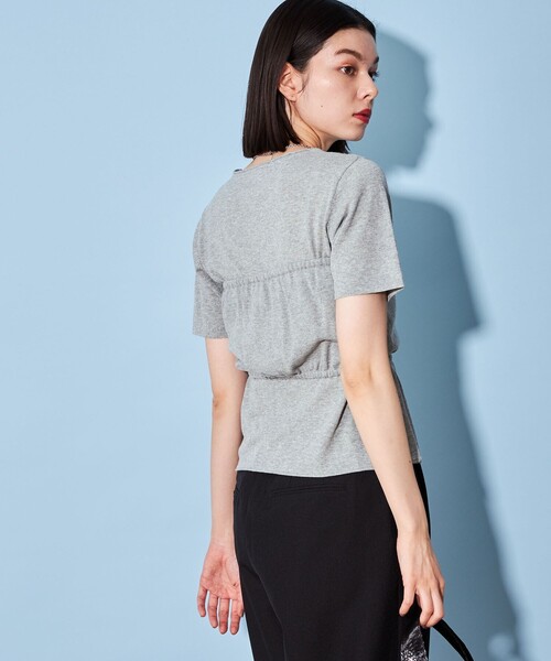 CITEN（シテン）の「＜CITEN＞バンドゥ ニット セット プルオーバー（ニット/セーター・レディース・ライトグレー/ダークグレー・FREE）」の4枚目の写真