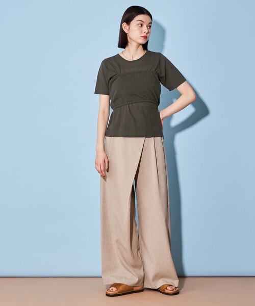 CITEN（シテン）の「＜CITEN＞バンドゥ ニット セット プルオーバー（ニット/セーター・レディース・ライトグレー/ダークグレー・FREE）」の6枚目の写真