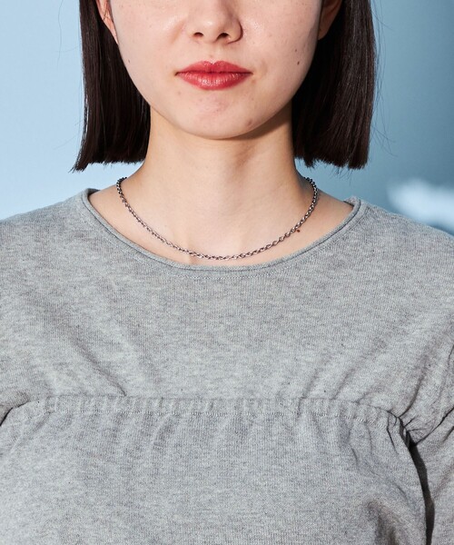 CITEN（シテン）の「＜CITEN＞バンドゥ ニット セット プルオーバー（ニット/セーター・レディース・ライトグレー/ダークグレー・FREE）」の11枚目の写真