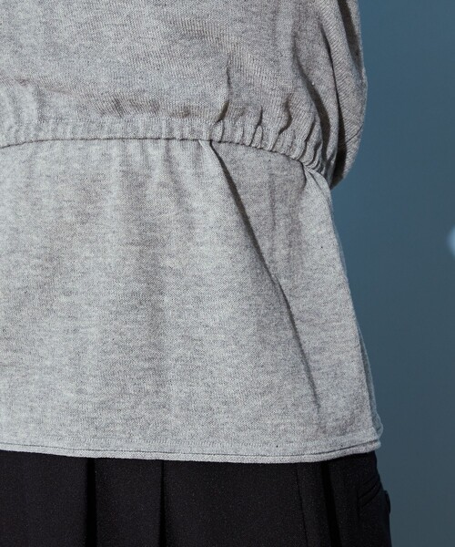 CITEN（シテン）の「＜CITEN＞バンドゥ ニット セット プルオーバー（ニット/セーター・レディース・ライトグレー/ダークグレー・FREE）」の13枚目の写真