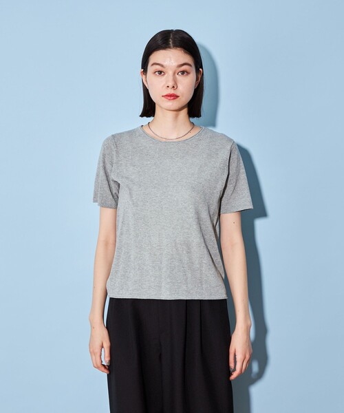 CITEN（シテン）の「＜CITEN＞バンドゥ ニット セット プルオーバー（ニット/セーター・レディース・ライトグレー/ダークグレー・FREE）」の15枚目の写真