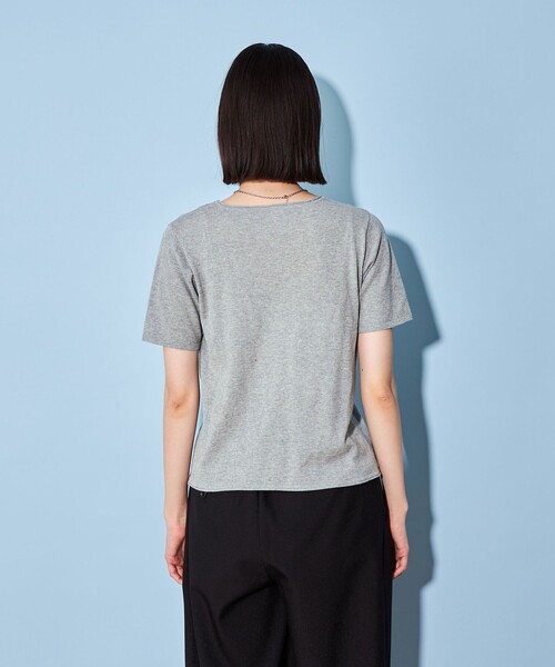 CITEN（シテン）の「＜CITEN＞バンドゥ ニット セット プルオーバー（ニット/セーター・レディース・ライトグレー/ダークグレー・FREE）」の17枚目の写真