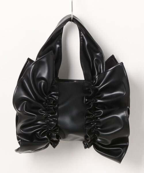 HELOYSE（エロイーズ）の「【HELOYSE/エロイーズ】 BONBONBUTTERFLY PU LEATHER S（ハンドバッグ・レディース・シルバー/ブラック・FREE）」の3枚目の写真