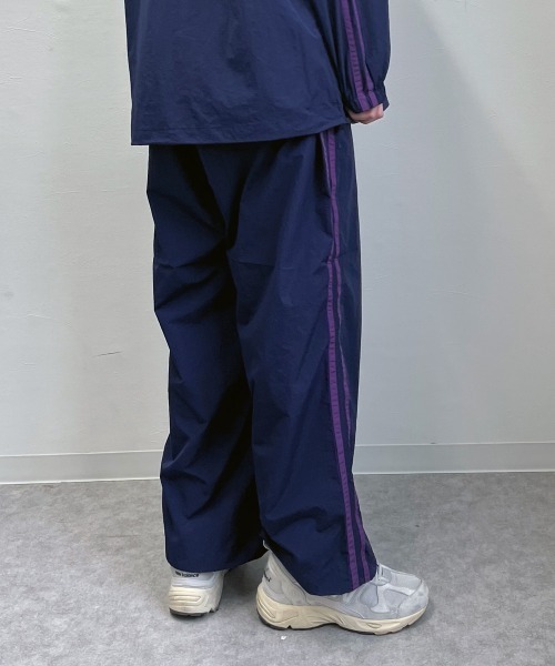 パンツ ユニセックス 変型ライン ビッグシルエット L1523 OP/オーピー】サイドライントラックパンツ ユニセックス（その他
