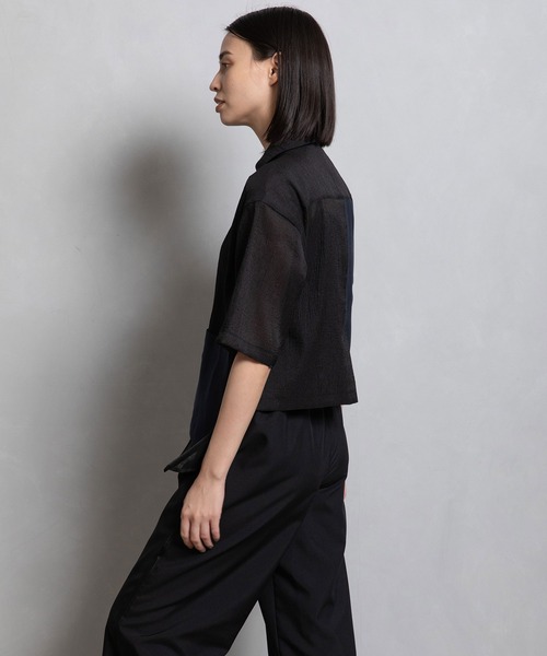 MARECHAL TERRE(マルシャルテル)の「シアーシャツ(シャツ/ブラウス・レディース・ホワイト/ブラック/グレー系その他/カーキ・MEDIUM)」の21枚目の写真