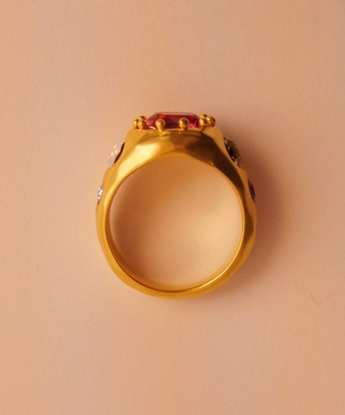 whim(ウィム)の「【NEW】Big Stone Embed Ring(リング・レディース・ゴールド/シルバー/シルバー系その他/ゴールド系その他・#9/#13)」の8枚目の写真