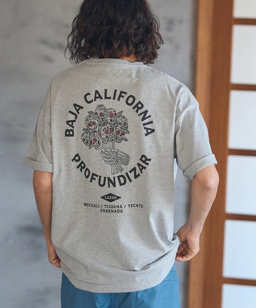 mt8933- ビッグシルエットプリントTシャツ（BAJA CALFORNIA）（T