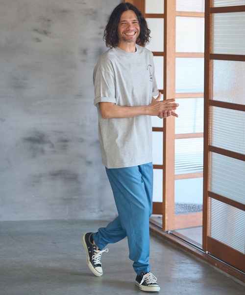 CAMBIO（カンビオ）の「mt8933- ビッグシルエットプリントTシャツ（BAJA CALFORNIA）（Tシャツ/カットソー・メンズ・グレー/ホワイト/ブルー系その他・S/M/L/XL）」の8枚目の写真