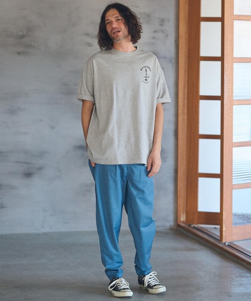 CAMBIO（カンビオ）の「mt8933- ビッグシルエットプリントTシャツ（BAJA CALFORNIA）（Tシャツ/カットソー・メンズ・グレー/ホワイト/ブルー系その他・S/M/L/XL）」の9枚目の写真