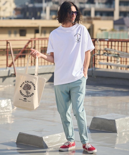 CAMBIO（カンビオ）の「mt8933- ビッグシルエットプリントTシャツ（BAJA CALFORNIA）（Tシャツ/カットソー・メンズ・グレー/ホワイト/ブルー系その他・S/M/L/XL）」の14枚目の写真