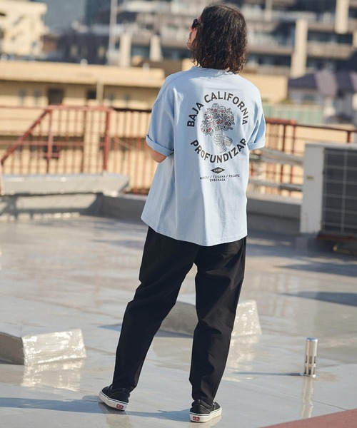 mt8933- ビッグシルエットプリントTシャツ（BAJA CALFORNIA）（T
