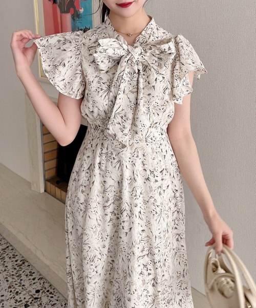 pium ピウム　レイヤードボウタイフレアミニワンピース　ワンピース　レディース ボウタイレイヤードワンピース – レディースファッション通販の夢展望