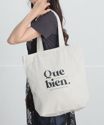 英字 グラフィック リサイクルコットン トートバッグ