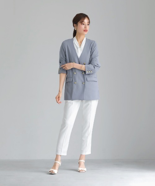 ✨美品✨417エディフィス❣️サマージャケット　L　カノコ　ダブル　黒　春夏物 楽天市場】サマージャケット レディース 薄手 薄手 夏