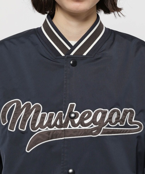 niko and...（ニコアンド）の「2WAYスリーブスタジャン（スタジャン・レディース・ネイビー/グリーン/アイボリー・BIG(L)/MEDIUM）」の18枚目の写真