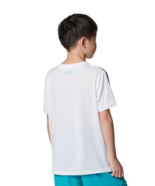 UNDER ARMOUR（アンダーアーマー）の「UAスピードストライド グラフィック ショートスリーブTシャツ（トレーニング/KIDS）（Tシャツ/カットソー・キッズ・ホワイト・140cm/150cm/160cm/120cm/130cm）」の4枚目の写真
