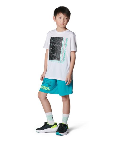 UNDER ARMOUR（アンダーアーマー）の「UAスピードストライド グラフィック ショートスリーブTシャツ（トレーニング/KIDS）（Tシャツ/カットソー・キッズ・ホワイト・140cm/150cm/160cm/120cm/130cm）」の3枚目の写真