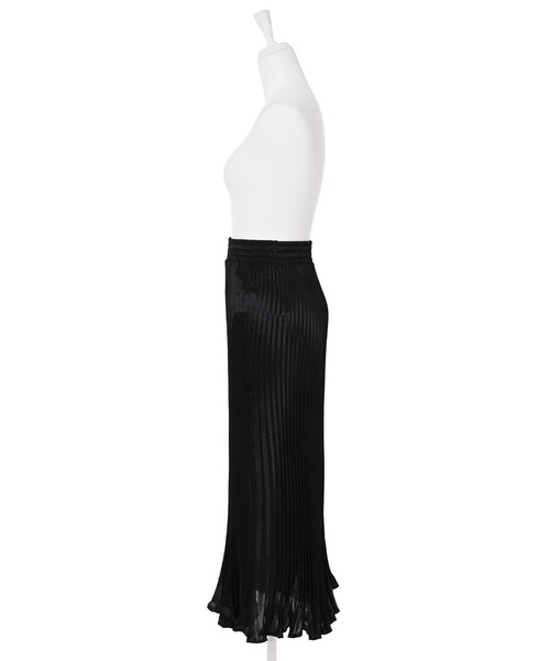 Narcissus（ナルシス）の「メタリックプリーツスカート（スカート・レディース・ベージュ/ブラック・FREE）」の10枚目の写真