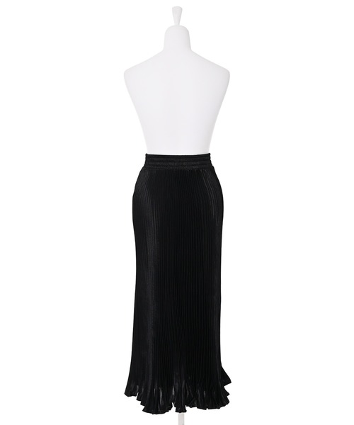 Narcissus（ナルシス）の「メタリックプリーツスカート（スカート・レディース・ベージュ/ブラック・FREE）」の9枚目の写真