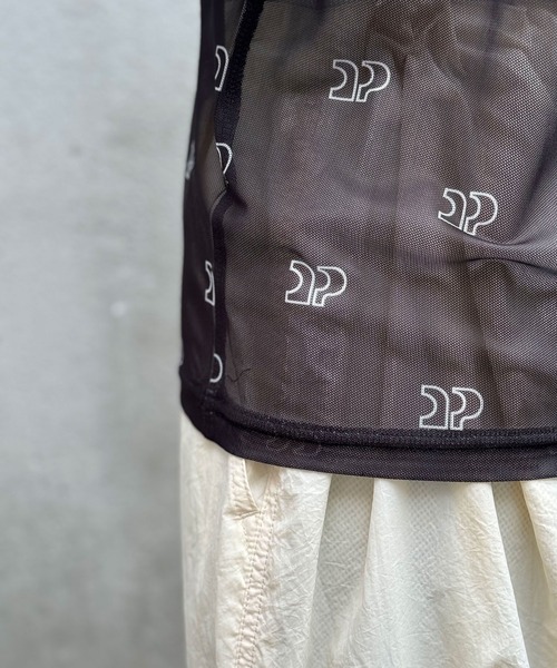 CIAOPANIC(チャオパニック)の「CP総柄ロゴシアーTEE(Tシャツ/カットソー・レディース・グレー/ブラック/ホワイト・FREE)」の19枚目の写真