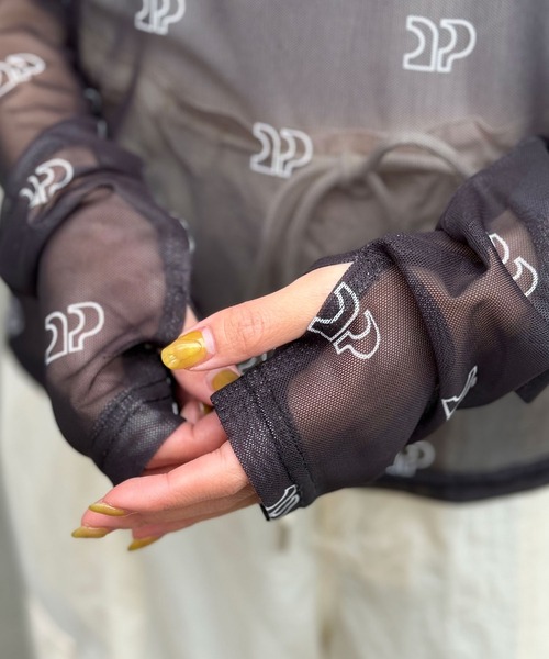 CIAOPANIC(チャオパニック)の「CP総柄ロゴシアーTEE(Tシャツ/カットソー・レディース・グレー/ブラック/ホワイト・FREE)」の20枚目の写真