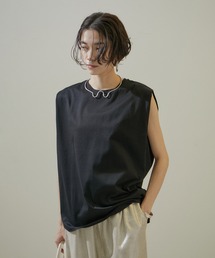 SALON adam et rope' | 【UVケア・洗濯耐久】Prima Veil ショルダータックノースリーブプルオーバー(Tシャツ/カットソー)