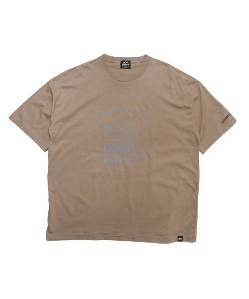 CAMP7(キャンプセブン)の「CAMP7 PRINT TEE(Tシャツ/カットソー・メンズ・グリーン/ホワイト/モカ・LARGE/MEDIUM/X-LARGE)」の1枚目の写真