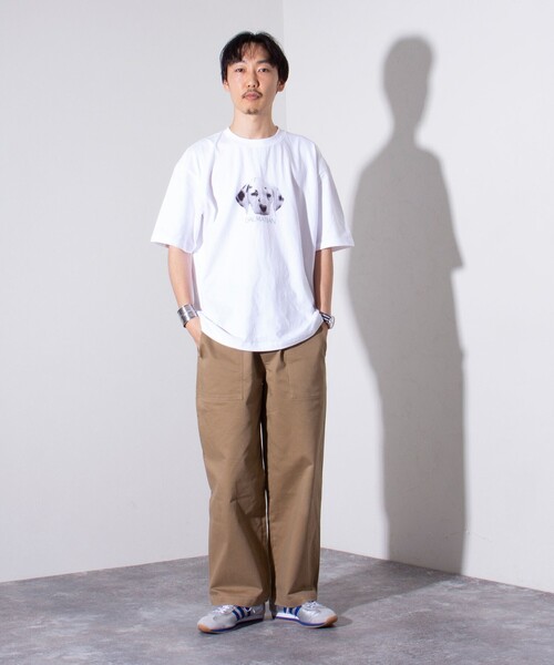 GLOSTER(グロスター)の「【新柄追加】【GLOSTER/グロスター】DOG&CAT 犬猫プリントTシャツ(Tシャツ/カットソー・メンズ・ホワイト系その他2/ホワイト系その他7/ホワイト系その他3/ホワイト系その他/ホワイト系その他6/ホワイト系その他5/ホワイト系その他4/その他・S/L/M)」の10枚目の写真