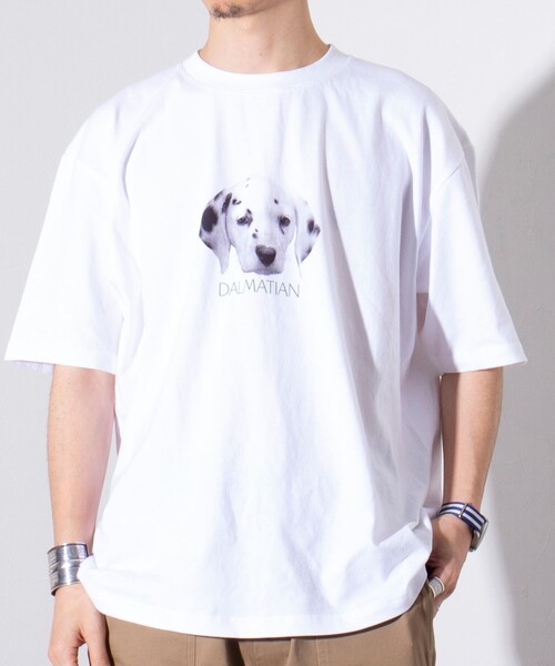 GLOSTER(グロスター)の「【新柄追加】【GLOSTER/グロスター】DOG&CAT 犬猫プリントTシャツ(Tシャツ/カットソー・メンズ・ホワイト系その他2/ホワイト系その他7/ホワイト系その他3/ホワイト系その他/ホワイト系その他6/ホワイト系その他5/ホワイト系その他4/その他・S/L/M)」の11枚目の写真