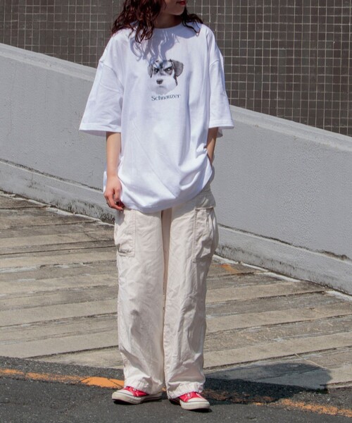GLOSTER(グロスター)の「【新柄追加】【GLOSTER/グロスター】DOG&CAT 犬猫プリントTシャツ(Tシャツ/カットソー・メンズ・ホワイト系その他2/ホワイト系その他7/ホワイト系その他3/ホワイト系その他/ホワイト系その他6/ホワイト系その他5/ホワイト系その他4/その他・S/L/M)」の18枚目の写真
