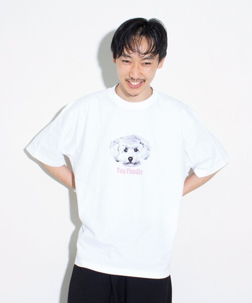 GLOSTER(グロスター)の「【新柄追加】【GLOSTER/グロスター】DOG&CAT 犬猫プリントTシャツ(Tシャツ/カットソー・メンズ・ホワイト系その他2/ホワイト系その他7/ホワイト系その他3/ホワイト系その他/ホワイト系その他6/ホワイト系その他5/ホワイト系その他4/その他・S/L/M)」の21枚目の写真