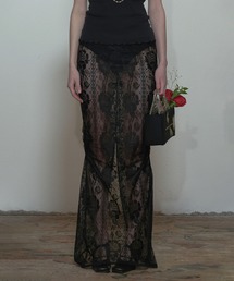 SCULPTOR（スカルプター）の「Lace Lowrise Skirt/レースローライズ  