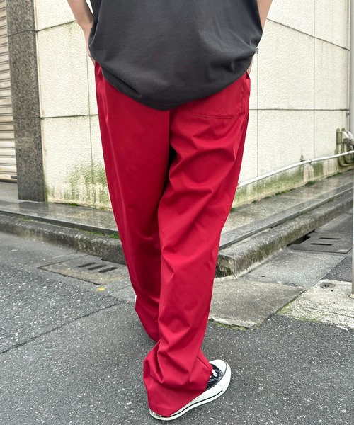 ILL'S（イルズ）の「ワイドテーパード リラックスイージー カラーシェフパンツ ワークパンツ（チノパンツ・メンズ・ワイン/グリーン/ブルー/イエロー/ホワイト/ブラック/ネイビー/ベージュ/パープル/カーキ/ブラウン・S/M/L/XL）」の14枚目の写真