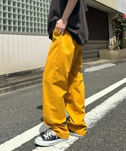 ILL'S（イルズ）の「ワイドテーパード リラックスイージー カラーシェフパンツ ワークパンツ（チノパンツ・メンズ・ワイン/グリーン/ブルー/イエロー/ホワイト/ブラック/ネイビー/ベージュ/パープル/カーキ/ブラウン・S/M/L/XL）」の21枚目の写真