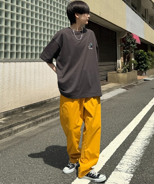 ILL'S（イルズ）の「ワイドテーパード リラックスイージー カラーシェフパンツ ワークパンツ（チノパンツ・メンズ・ワイン/グリーン/ブルー/イエロー/ホワイト/ブラック/ネイビー/ベージュ/パープル/カーキ/ブラウン・S/M/L/XL）」の16枚目の写真