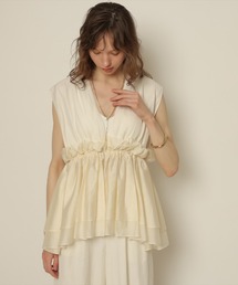 CADUNE（カデュネ）の「オーガンギャザーチュニック（シャツ