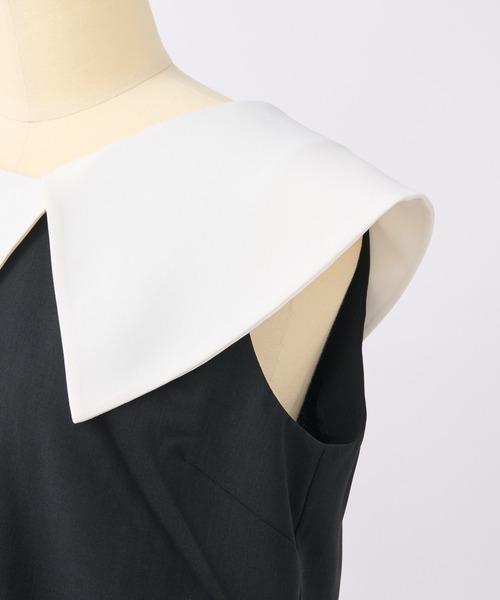 La boutique BonBon（ラブティックボンボン）の「白衿ブラウス（シャツ/ブラウス・レディース・ライトグレー/ブラック・FREE）」の13枚目の写真