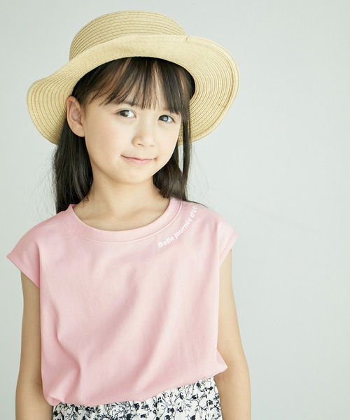 ROPE' PICNIC(ロペピクニック)の「【KIDS】UNISEXゆるっとタンクトップ/接触冷感(Tシャツ/カットソー・キッズ・チャコールグレー/オフホワイト/ピンク・L/M/S)」の22枚目の写真