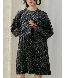 merry jenny | flowerベロアミニワンピース(ワンピース)