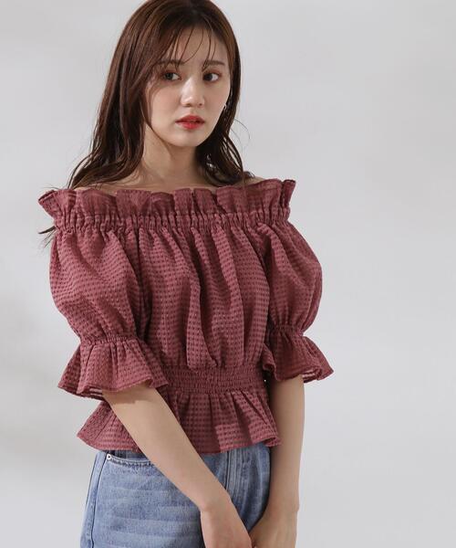 PROPORTION BODY DRESSING（プロポーションボディドレッシング）の「シアーチェックシャーリングブラウス / 1214210601（シャツ/ブラウス・レディース・ブラック/ホワイト系その他/ピンク・FREE）」の11枚目の写真