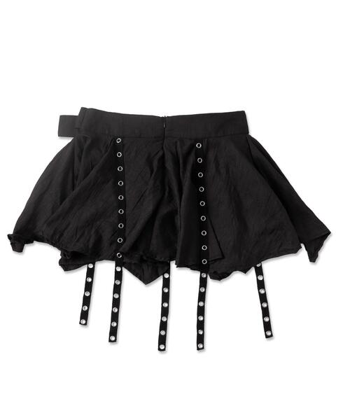 dispark（ディスパーク）の「DISPARK/ベルト付きフリルアイレットスカート（スカート・レディース・ブラック・FREE）」の14枚目の写真