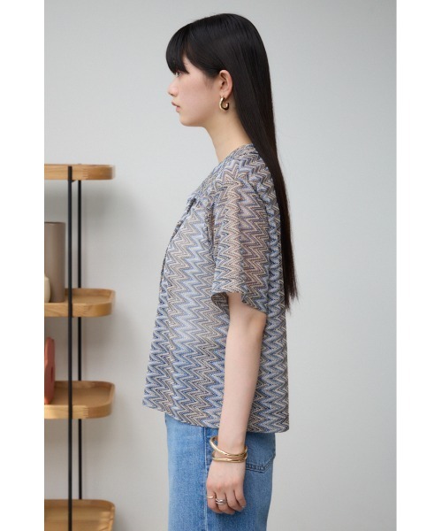 AZUL by moussy(アズールバイマウジー)の「ガラアミカーディガン(カーディガン/ボレロ・レディース・ブラウン/ブラック・FREE)」の13枚目の写真