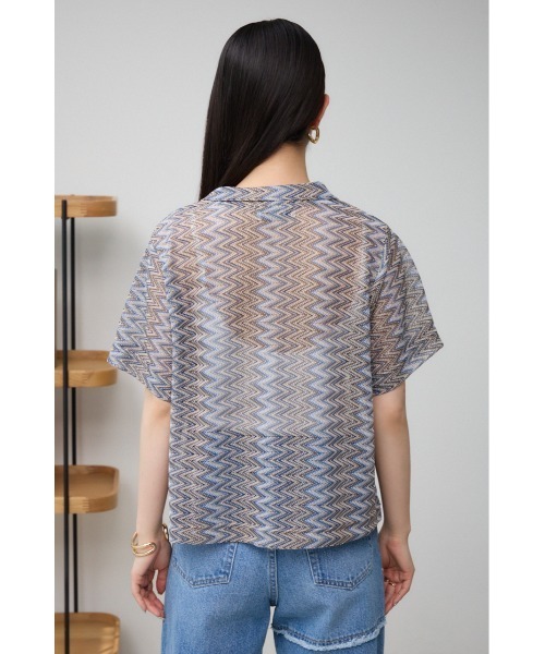 AZUL by moussy(アズールバイマウジー)の「ガラアミカーディガン(カーディガン/ボレロ・レディース・ブラウン/ブラック・FREE)」の14枚目の写真