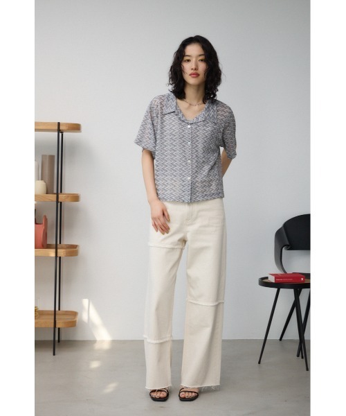 AZUL by moussy(アズールバイマウジー)の「ガラアミカーディガン(カーディガン/ボレロ・レディース・ブラウン/ブラック・FREE)」の21枚目の写真