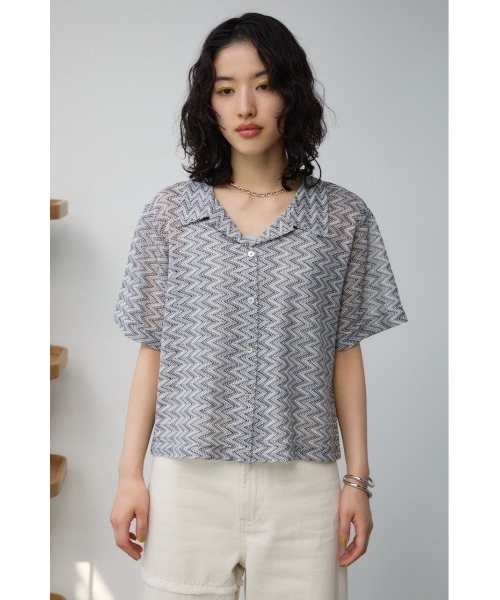 AZUL by moussy(アズールバイマウジー)の「ガラアミカーディガン(カーディガン/ボレロ・レディース・ブラウン/ブラック・FREE)」の22枚目の写真