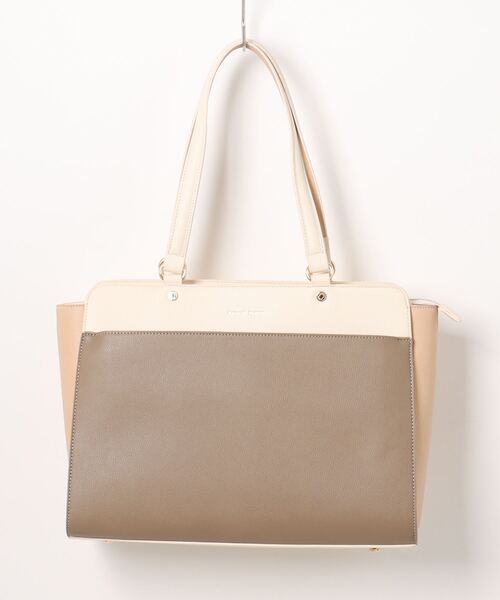 NATURAL BEAUTY(ナチュラルビューティー)の「【NATURAL BEAUTY/ナチュラルビューティー】 Amie アミ トートバッグ(トートバッグ・レディース・ピンク/ベージュ系その他/ブラック/ベージュ・FREE)」の2枚目の写真