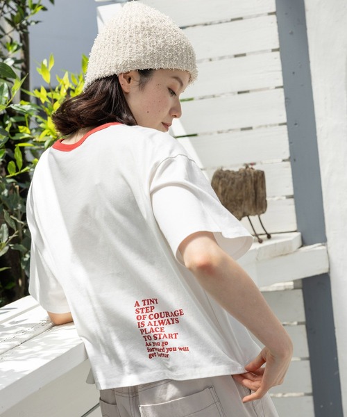 niko and（ニコアンド）の「アソートリンガーワイドTシャツ