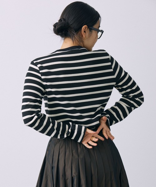 BABYLONE(バビロン)の「マリブフライスボーダーカットソー(Tシャツ/カットソー・レディース・ブラック/オレンジ・フリー)」の5枚目の写真