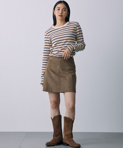 BABYLONE(バビロン)の「マリブフライスボーダーカットソー(Tシャツ/カットソー・レディース・ブラック/オレンジ・フリー)」の12枚目の写真