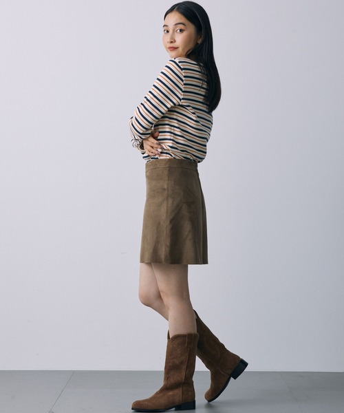 BABYLONE(バビロン)の「マリブフライスボーダーカットソー(Tシャツ/カットソー・レディース・ブラック/オレンジ・フリー)」の13枚目の写真